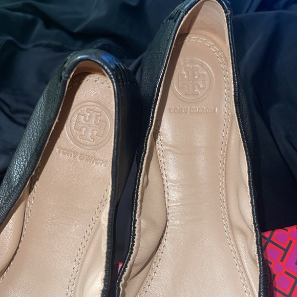 Tory Burch Allie Ballet Napa Leather Black US 9.5 - Picture 5 of 6